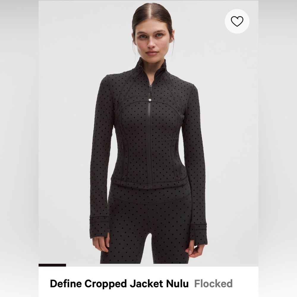 rare Lululemon Polka Dot Define Cropped Jacket Nulu